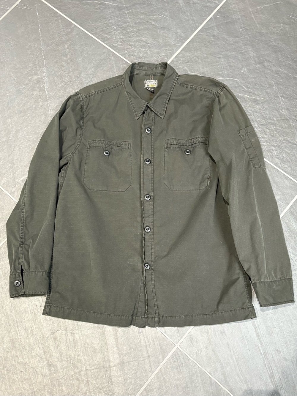 Lucky Brand 2006 Work Shacket Faded Black Size XL Streetwear Campcore